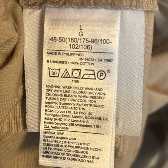 Gap The Big Shirt in Tan Oversized Button Down, L - Picture 6 of 7